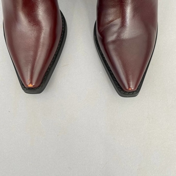 Jeffrey Campbell Dagget Western Boots Brown Size 6 Cowboy Inspired - Picture 9 of 13